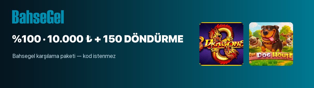 Bahsegel karşılama paketi: %100 oran, 10.000 ₺ tavan ve 150 döndürme